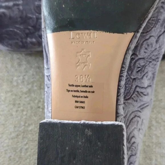 Gray Loaffers Women's Made in Italy Size 8 - Picture 6 of 7